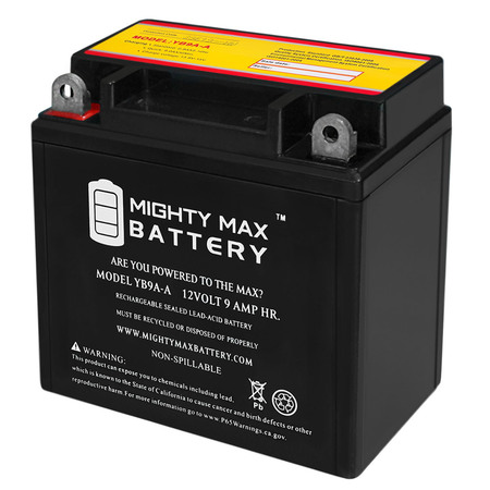 MIGHTY MAX BATTERY YB9A-A 12V 9AH 130 CCA Battery Replacement for Delco CB9A-A YB9A-A36